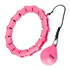 Хула-хуп з обважнювачем One Fitness OHA02 роз.60-118см, рожевий