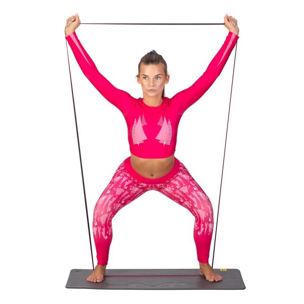 Набір: резистивні гумові стрічки та килимок HMS Premium MFK04