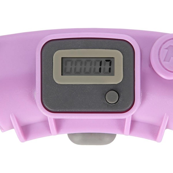 Хула-хуп з обважнювачем та лічильником FH04 фіолетовий/сірий