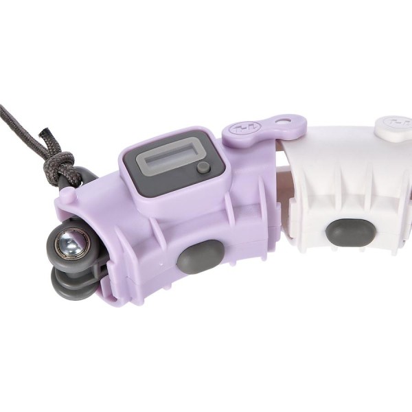 Хула-хуп з обважнювачем та лічильником FH04 фіолетовий/сірий