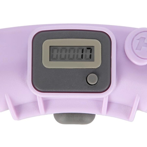 Хула-хуп з обважнювачем та лічильником FH04 фіолетовий/сірий