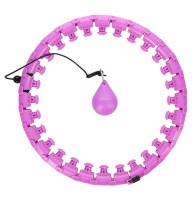 Хула-хуп з обважнювачем HMS HHW12 Plus Size, 48-125см, рожевий