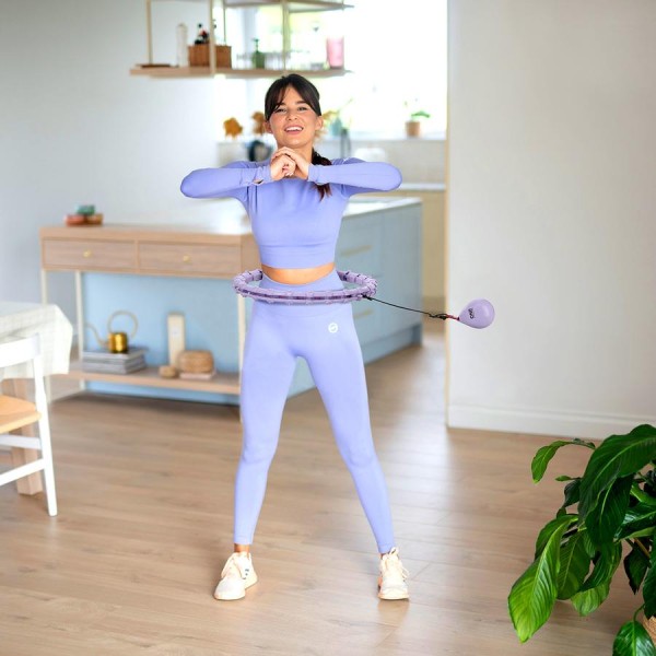 ХулаХуп з обтяжувачем One Fitness OHA02 роз.60-118см, фіолетовий