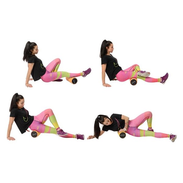 Масажний ролик HMS FS101 оранжевий 33см