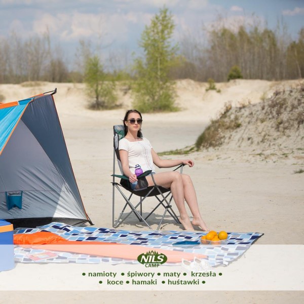 Крісло туристичне розкладне Nils Camp NC3080 зелене