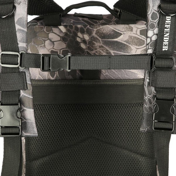 Рюкзак тактичний Nils Camp Defender CBT7204 чорний камуфляж