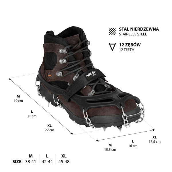 Льодоступи Nils Camp NC1717 розм.M чорні