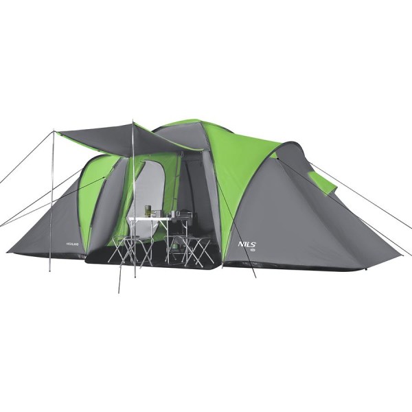Туристичний намет Nils Camp NC6031 Highland зелено-сірий