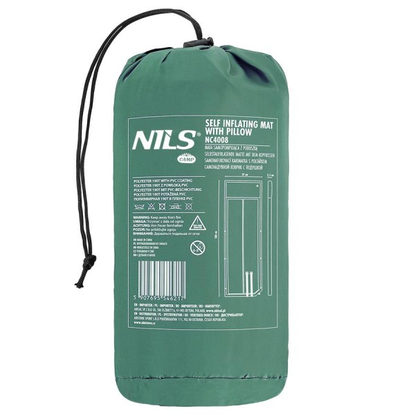 Самонадувний килимок Nils Camp NC4008 зелений