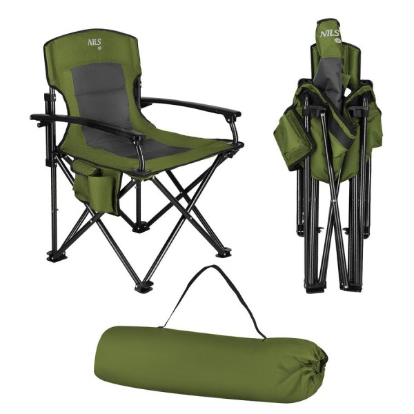 Крісло туристичне розкладне Nils Camp NC3075 зелений