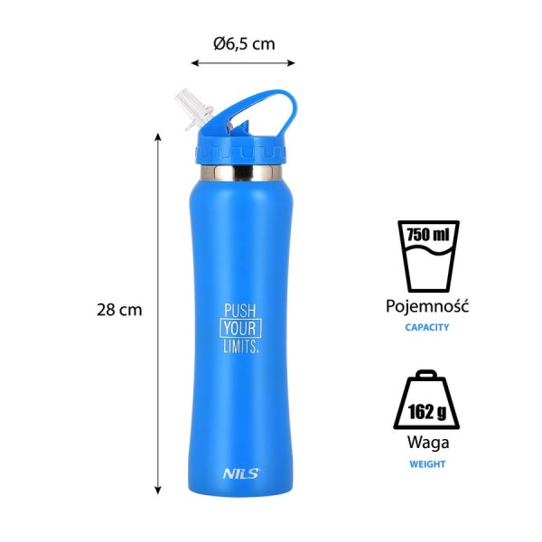 Пляшка для води Nils NCB54 синя