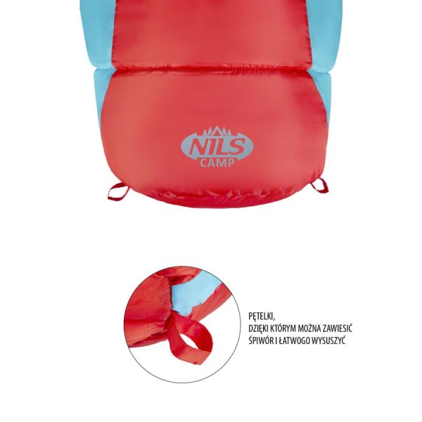 Спальний мішок Nils Camp NC2012 червоно-синій