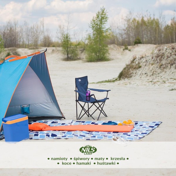 Крісло туристичне розкладне Nils Camp NC3044 синє