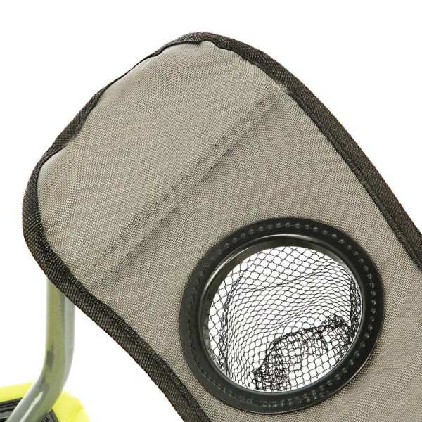 Крісло туристичне розкладне Nils Camp NC3188 сірий/лайм