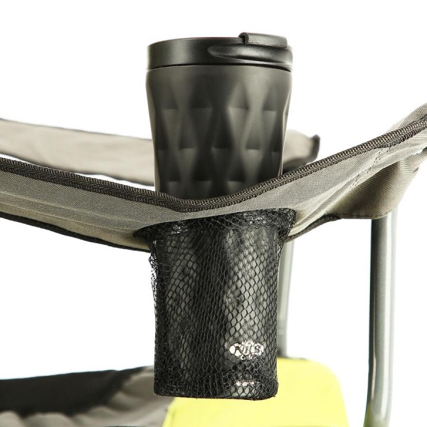 Крісло туристичне розкладне Nils Camp NC3188 сірий/лайм