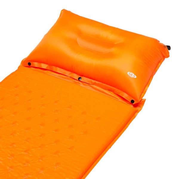 Самонадувний килимок з подушкою Nils Camp NC4345 оранжевий
