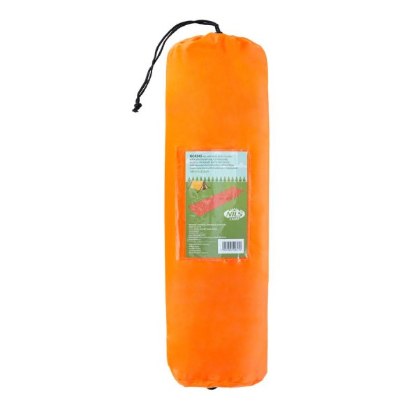 Самонадувний килимок з подушкою Nils Camp NC4345 оранжевий