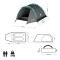 Туристичний намет Nils Camp NC6010 Hiker сірий