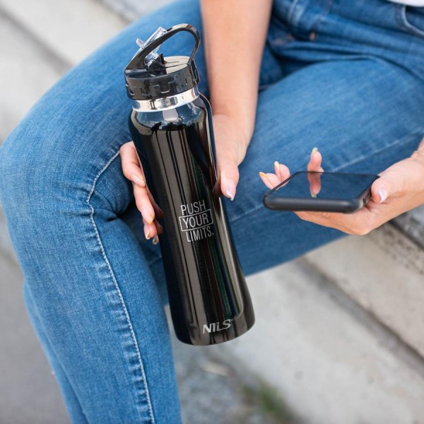 Пляшка для води Nils NCB54 чорна