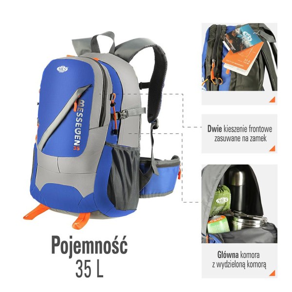 Рюкзак туристичний Nils Camp Bessegen CBT7107 синій