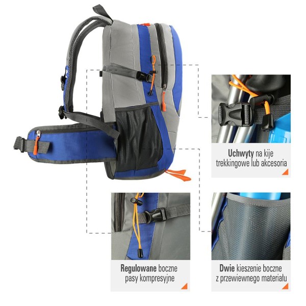 Рюкзак туристичний Nils Camp Bessegen CBT7107 синій