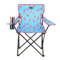 Крісло для кемпінгу Nils Camp NC3045 синє з фламінго