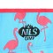 Крісло туристичне розкладне Nils Camp NC3045 синє з фламінго