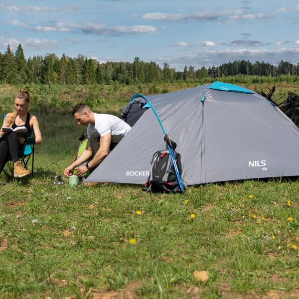 Туристичний намет Nils Camp NC6013 Rocker білий