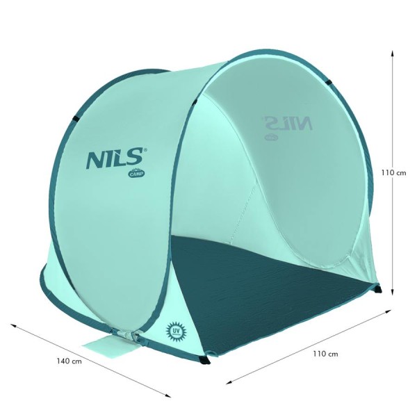Самоскладний пляжний намет Nils NC3173 м'ятний