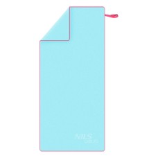 Рушник з мікрофібри Nils Aqua NAR13 200x90см синьо-рожевий