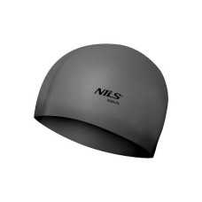 Шапочка для плавання Nils Aqua NQC SL02 темно-сіра