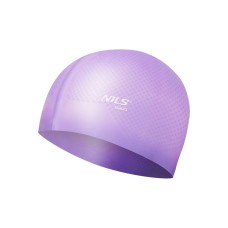 Шапочка для плавання з пухирцями Nils Aqua NQC фіолетова