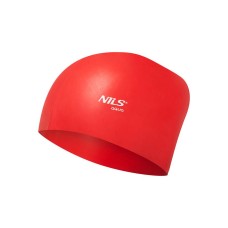 Шапочка для плавання з пухирцями Nils Aqua NQC червона