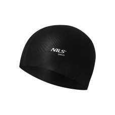 Шапочка для плавання з пухирцями Nils Aqua NQC чорна