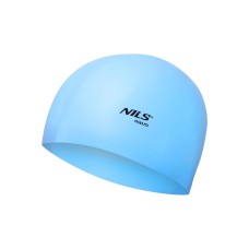 Шапочка для плавання Nils Aqua NQC BL01 блакитна