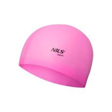 Шапочка для плавання Nils Aqua NQC PK02 світло-рожева
