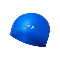 Шапочка для плавання з пухирцями Nils Aqua NQC синя