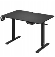 Комп'ютерний стіл з електрорегулюванням висоти Casaria 110x60см, чорний