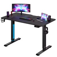 Комп’ютерний стіл з електрорегулюванням висоти Casaria 110x60см, коричневий