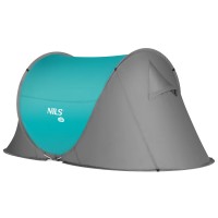 Саморозкладний намет на 2 особи Nils Camp NC3743, сіро-бірюзовий