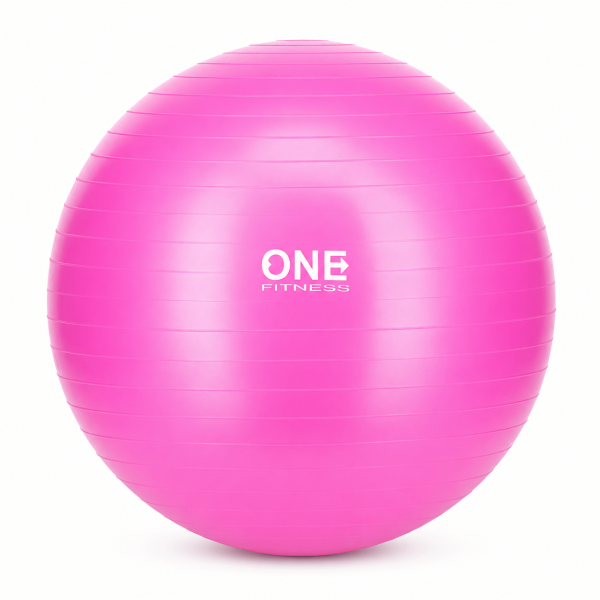 Гімнастичний м'яч Fitness Gym Ball 10 55см рожевий