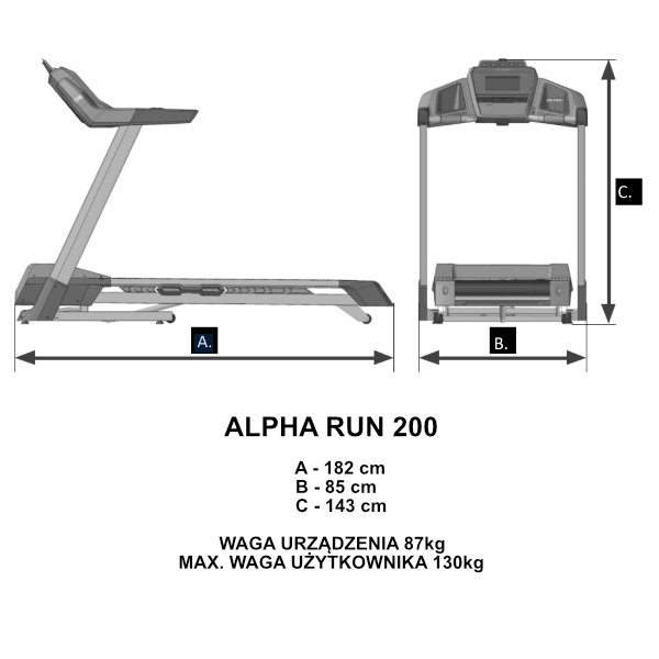 Бігова доріжка Kettler Alpha Run 200