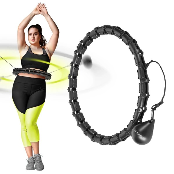 Хула-хуп з тягарцем PlusSize HMS HHW11 60-126 см, чорний