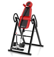 Інверсійний стіл складаний InverFit V2 до 150 кг, червоний