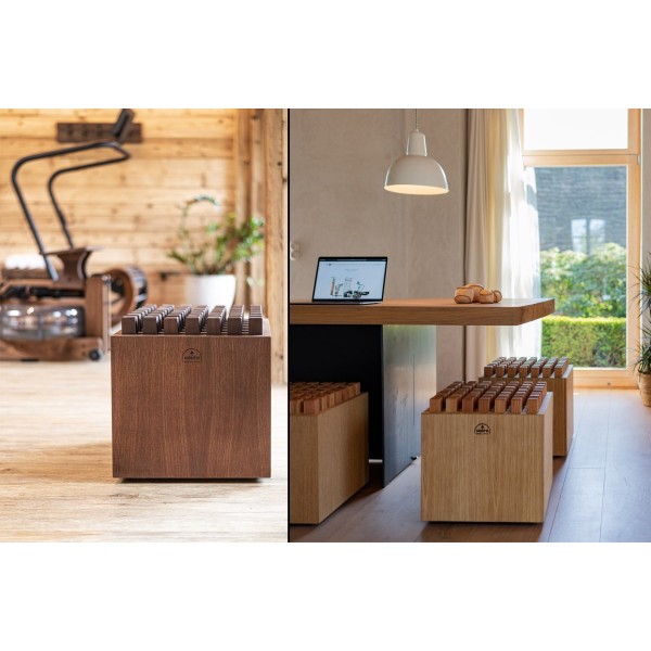 Дерев'яне масажне крісло NOHRD HedgeHock Stool Oak Vintage