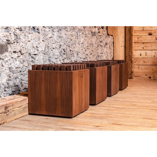 Дерев'яне масажне крісло NOHRD HedgeHock Stool Oak Vintage