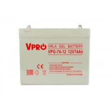 Акумулятор гелевий Volt Polska Gel VPro Premium 12V 74А/год (6AKUGEL074)