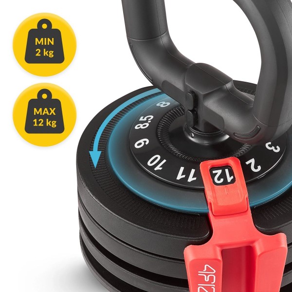 Гиря регульована 4Fizjo Premium, 2-12кг