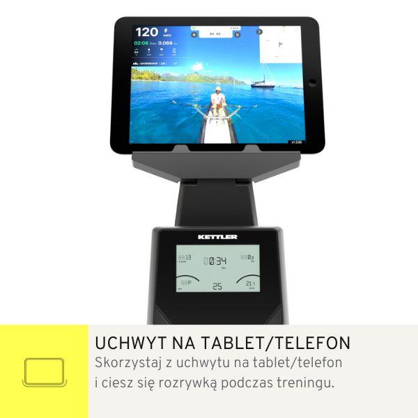Магнітний гребний тренажер KETTLER AXOS Rower 2.0 BLACK