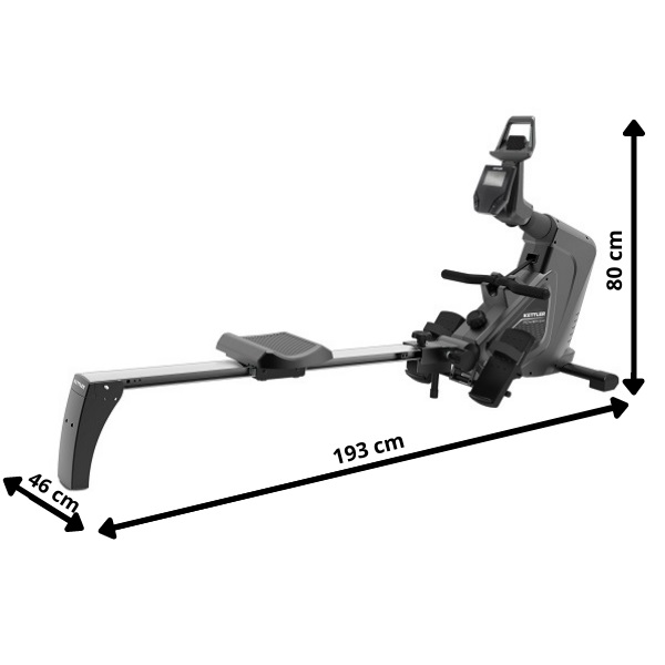 Магнітний гребний тренажер KETTLER AXOS Rower 2.0 BLACK
